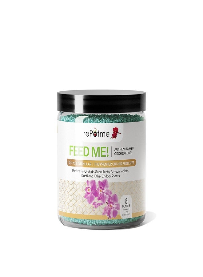 rePotme Orchid Food - Feed ME! MSU Orchid Fertilizer - RO/Rain/Tap Water (8 oz) - Image 1